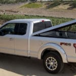 Silver truck with a LEER tonneau cover